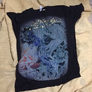 NWT ED HARDY XL FIREBIRD FOIL